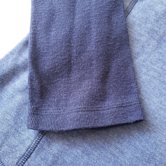 Tommy Bahama Baseball Tshirt Crew Neck Long Sleeve Blue Size Medium Blue Fleece - Picture 5 of 6